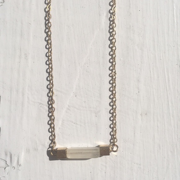 Gold Bar Necklace - Picture 3 of 4